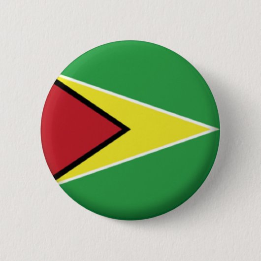 BRAND NIEUW!! - GUYANA PIN BACK BADGE RONDE BUTTON 5,7 CM (Voorkant)