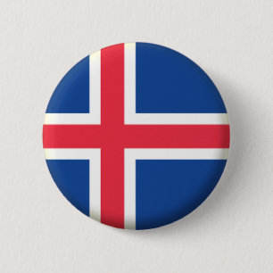 BRAND NIEUW!! - ICELAND PIN BACK BADGE RONDE BUTTON 5,7 CM