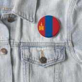 BRAND NIEUW!! - MONGOLIA PIN BACK BADGE RONDE BUTTON 5,7 CM (In situ)