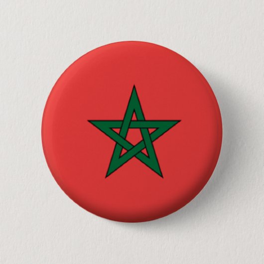 BRAND NIEUW!! - MOROCCO PIN BACK BADGE RONDE BUTTON 5,7 CM (Voorkant)