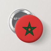 BRAND NIEUW!! - MOROCCO PIN BACK BADGE RONDE BUTTON 5,7 CM (Voorkant /achterkant)