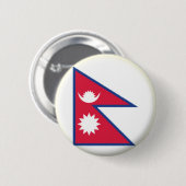 BRAND NIEUW!! - NEPAL PIN BACK BADGE RONDE BUTTON 5,7 CM (Voorkant /achterkant)