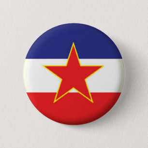 BRAND NIEUW!! - PLAATS VOOR JOEGOSLAVIË - TERUG RONDE BUTTON 5,7 CM