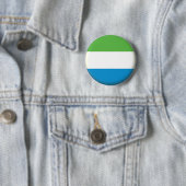 BRAND NIEUW!! - SIERRA LEONE PIN BACK BADGE RONDE BUTTON 5,7 CM (In situ)