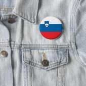 BRAND NIEUW!! - SLOVENIË PIN BACK BADGE RONDE BUTTON 5,7 CM (In situ)