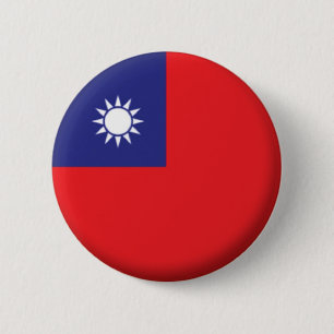 BRAND NIEUW!! - TAIWAN PIN BACK BADGE RONDE BUTTON 5,7 CM