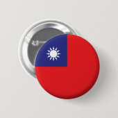 BRAND NIEUW!! - TAIWAN PIN BACK BADGE RONDE BUTTON 5,7 CM (Voorkant /achterkant)