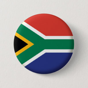 BRAND NIEUW!! - ZUID-AFRIKA PIN-TERUG RONDE BUTTON 5,7 CM