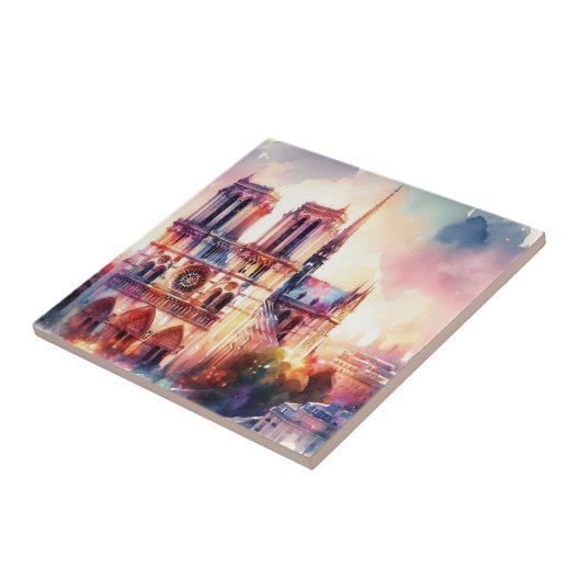 Brand Notre-Dame Tegeltje (Zijkant)