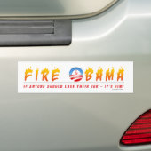 Brand Obama Bumpersticker (Op auto)