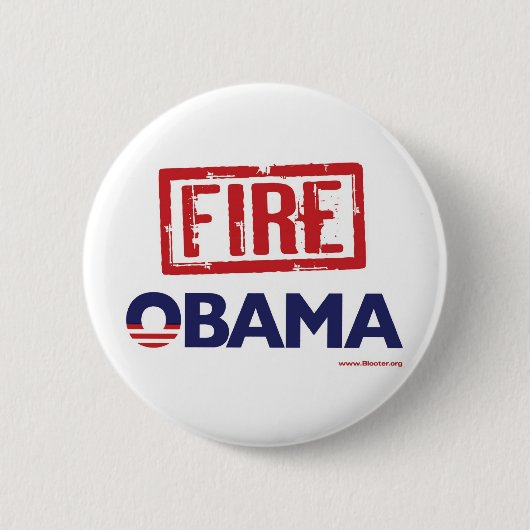 Brand Obama Ronde Button 5,7 Cm (Voorkant)
