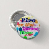 brand op de dansvloer ronde button 3,2 cm (Voorkant /achterkant)
