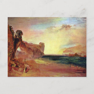 Brand op het Zee van Turner Joseph Mallord William Briefkaart
