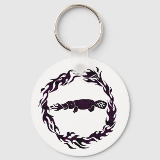 Brand Platypus Button Sleutelhanger