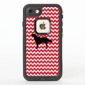Brand Rood Chevron met Golden Silhouette (Achterkant)