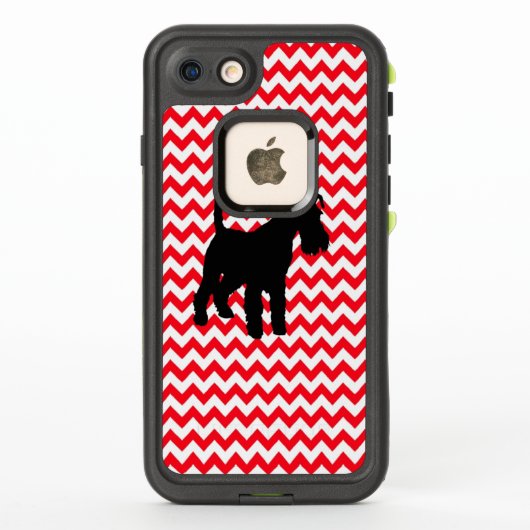 Brand Rood Chevron met Schnauzer (Achterkant)