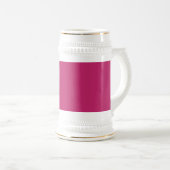 Brand roze Beer Stein Bierpul (Voorkant rechts)