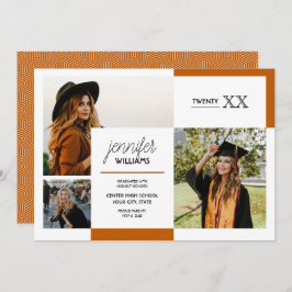 Brand Sinaasappel 3 Aankondiging van het Afstudere