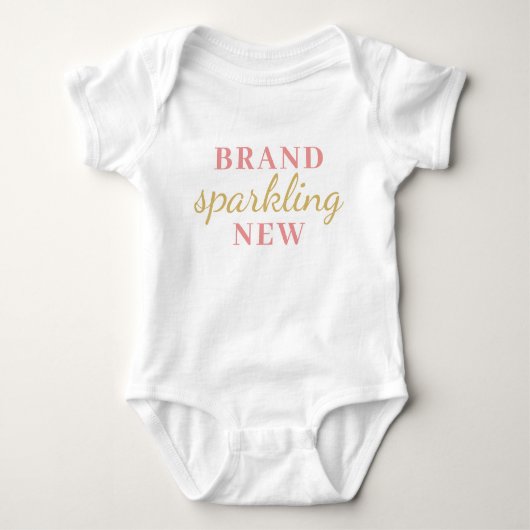 “Brand Sprankelend Nieuw” babybodysuit Romper (Voorkant)