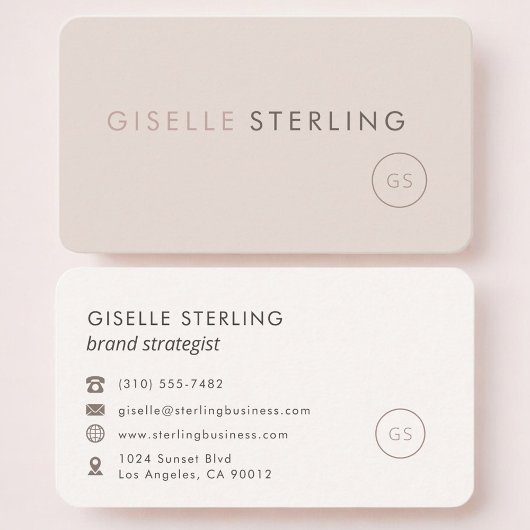 Brand Strategist Feminine Professional Visitekaartje