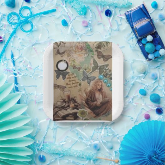 Brand Teller Papieren Bordje (Feest)