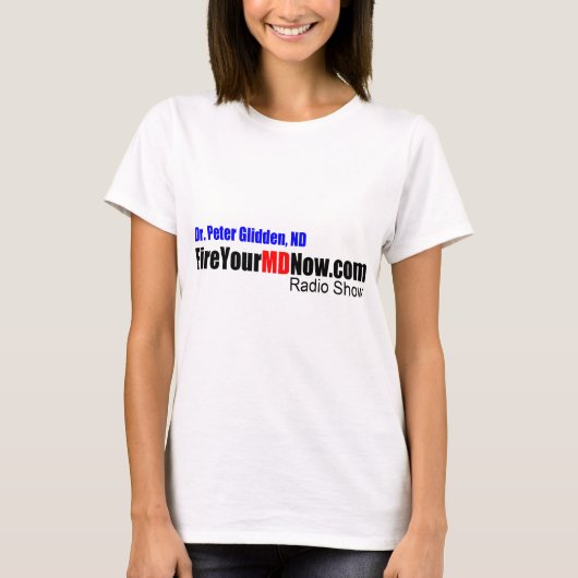 Brand uw MD Now Radio Show T-shirt (Voorkant)