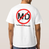 Brand uw MD Now XL-Shirt T-shirt (Achterkant)