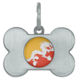 Brand van Bhutan, vuur van draak Huisdieren Naamplaatje