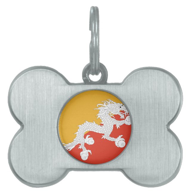 Brand van Bhutan, vuur van draak Huisdieren Naamplaatje (voorkant)