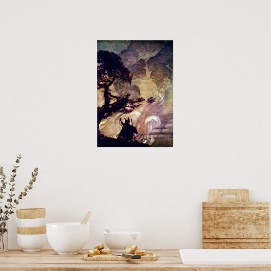 Brand van Brunhilde Poster (Keuken)