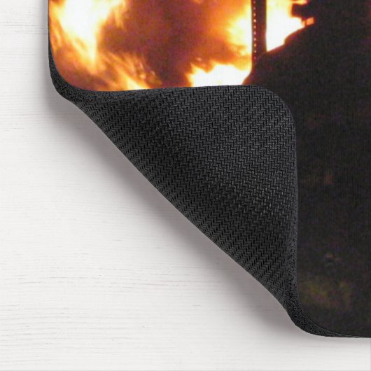 Brand van het voertuig! Mousepad Muismat (Hoek)