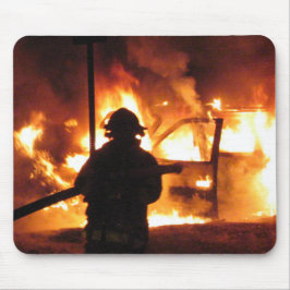 Brand van het voertuig! Mousepad Muismat