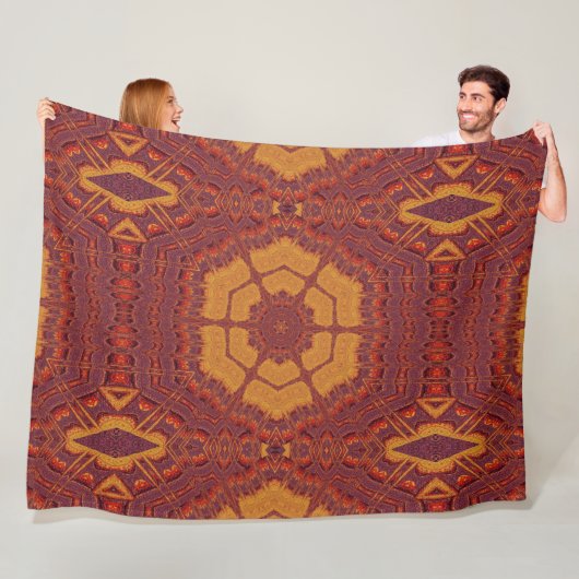 Brand van Itzpapalotl 136 Fleece Deken (In situ)