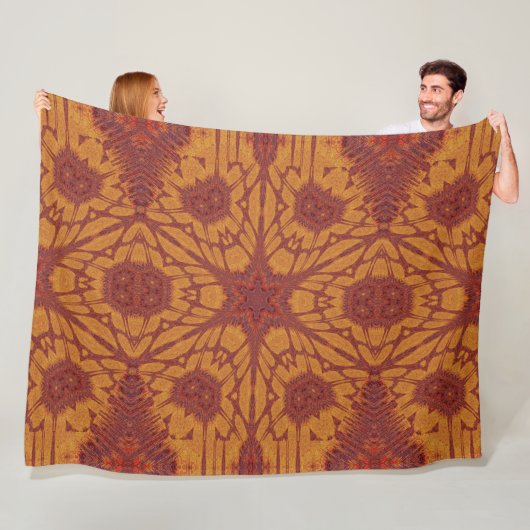 Brand van Itzpapalotl 143 Fleece Deken (In situ)