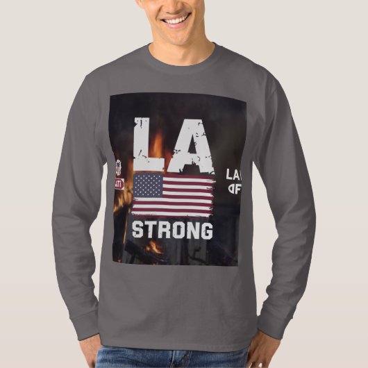 brand van Los Angeles in vuur T-shirt (Voorkant)