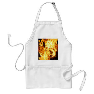 Brand & vlammen brandend vurig cadeau ontwerp standaard schort