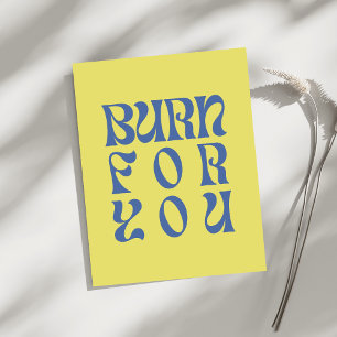 Brand voor Jou – Retro Vetgedrukte Typografie Post Poster