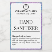Brandable Hospitality Guest Hand Sanitizer Label Voedselcontainer Etiket (Enkel label)
