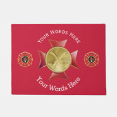 Brandafdeling 2 Aangepaste bule Deurmat (Voorkant)