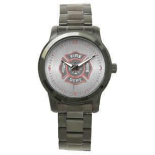 Brandafdeling Badge Red Horloge