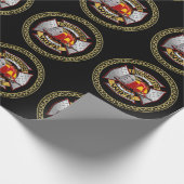 Brandafdeling Gold en Silver Wife Badge Cadeaupapier (Hoek)