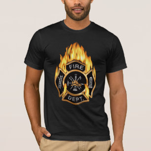 Brandafdeling - Goudbadge T-shirt