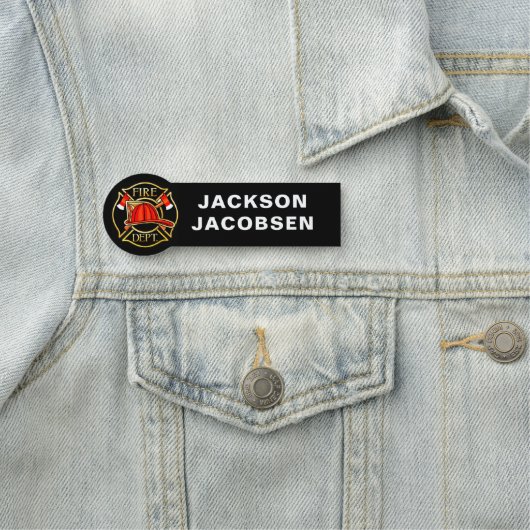 Brandafdeling Helmet en zwarte assen Naamplaatje (In situ)