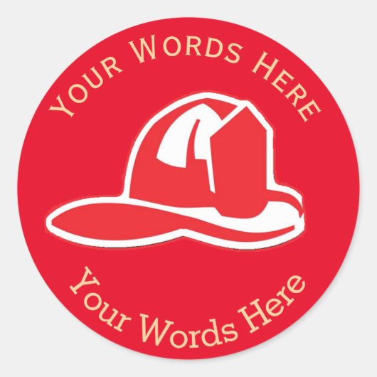 Brandafdeling Helmut Aangepaste Sticker (Voorkant)