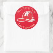 Brandafdeling Helmut Aangepaste Sticker (Tas)
