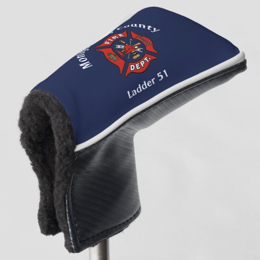 Brandafdeling Logo - Aangepast Golfheadcover (3/4 voorkant)