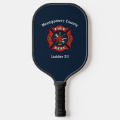 Brandafdeling Logo - Aangepast Pickleball Paddle (Voorkant)