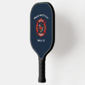 Brandafdeling Logo - Aangepast Pickleball Paddle (Links)