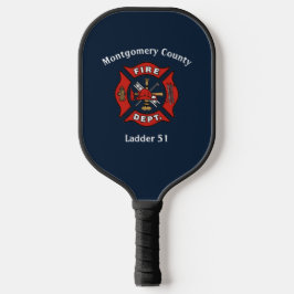 Brandafdeling Logo - Aangepast Pickleball Paddle