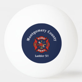 Brandafdeling Logo - Aangepast Pingpongbal